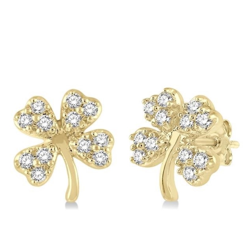 Clover Petite Diamond Earrings